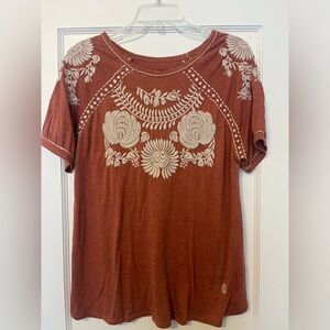 Double D Ranch tee size XL burnt orange